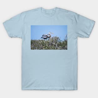 Heron Keeping Watch Over the Nest T-Shirt